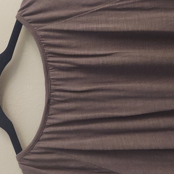 LILLA P Elastic Waist Split Neck Short Sleeve Mini Dress - Picture 11 of 13